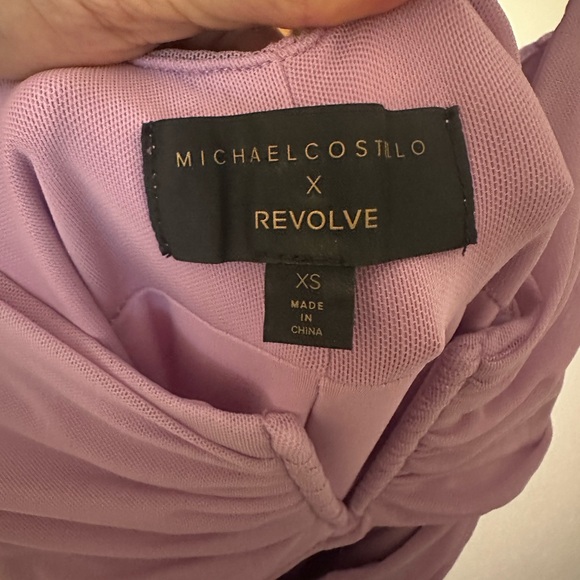 Purple Michael Costello Revolve Gown - Picture 4 of 5